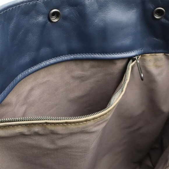 Bottega Veneta Intrecciato Tote Bag Leather Navy - Picture 7 of 9